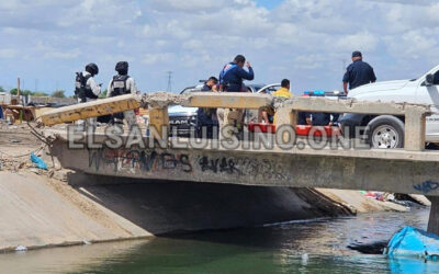 Localizan cuerpo sin vida en canal encementado de SLRC